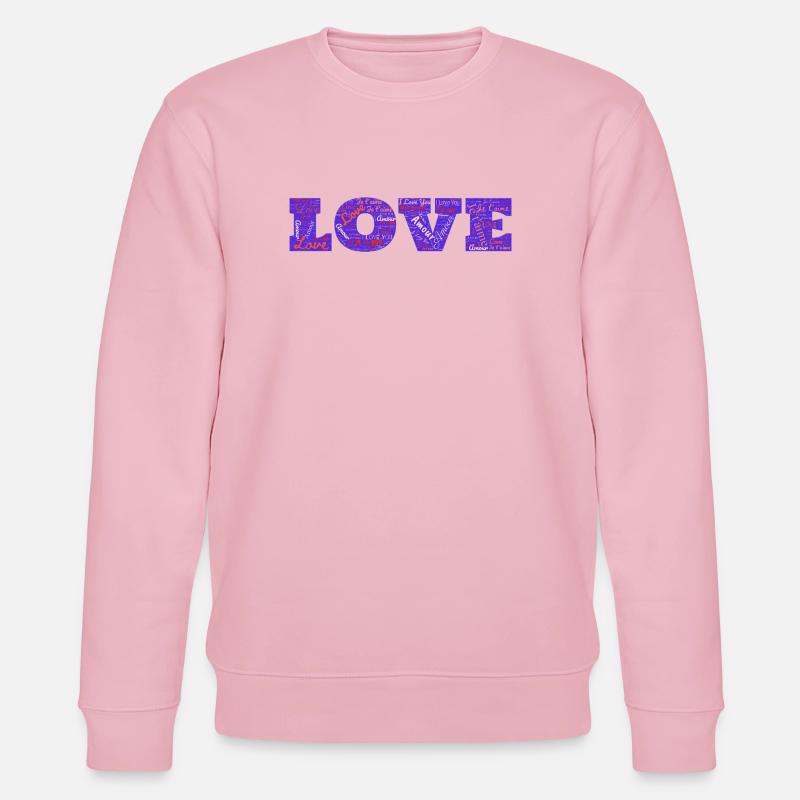 LIEBE - Stanley/Stella Unisex Bio-Sweatshirt CHANGER  - Hellrosa