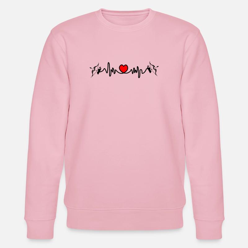 Fréquence cardiaque cardio Sagittaire Sagittaire - Sweat bio CHANGER Stanley/Stella Unisexe - rose pâle