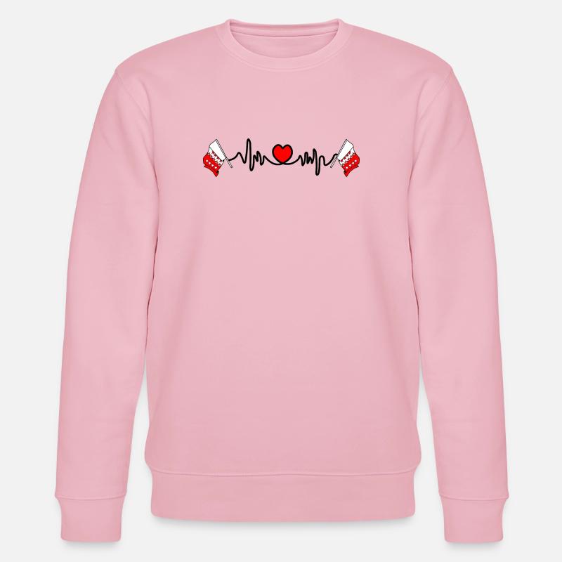 Herzfrequenz-Cardio für Wallis Schweiz - Stanley/Stella Unisex Bio-Sweatshirt CHANGER  - Hellrosa