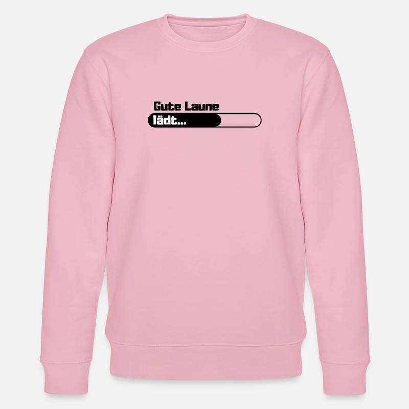 Gute Laune lädt - Stanley/Stella Unisex Bio-Sweatshirt CHANGER  - Hellrosa