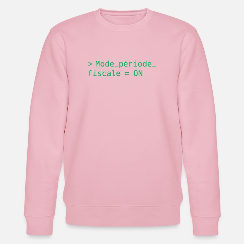 Fiscal period: slow loading, fast coffee - Stanley/Stella CHANGER Unisex Organic Sweatshirt - cotton pink