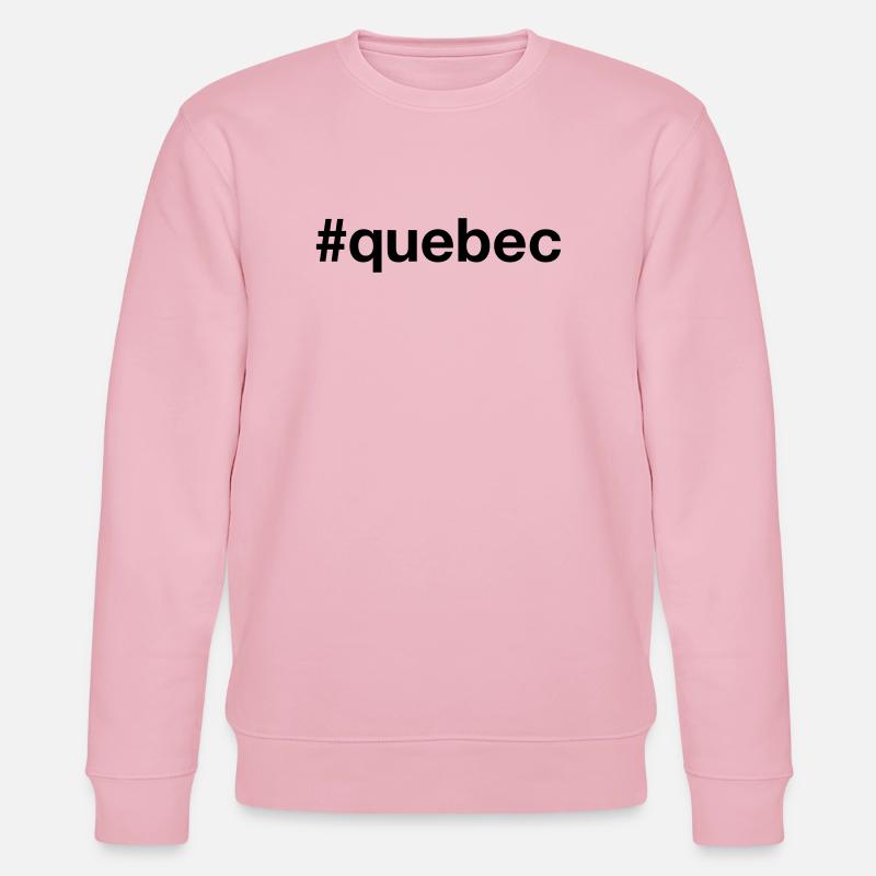 QUÉBEC Canada Kanada Mot-clic - Sweat bio CHANGER Stanley/Stella Unisexe - rose pâle