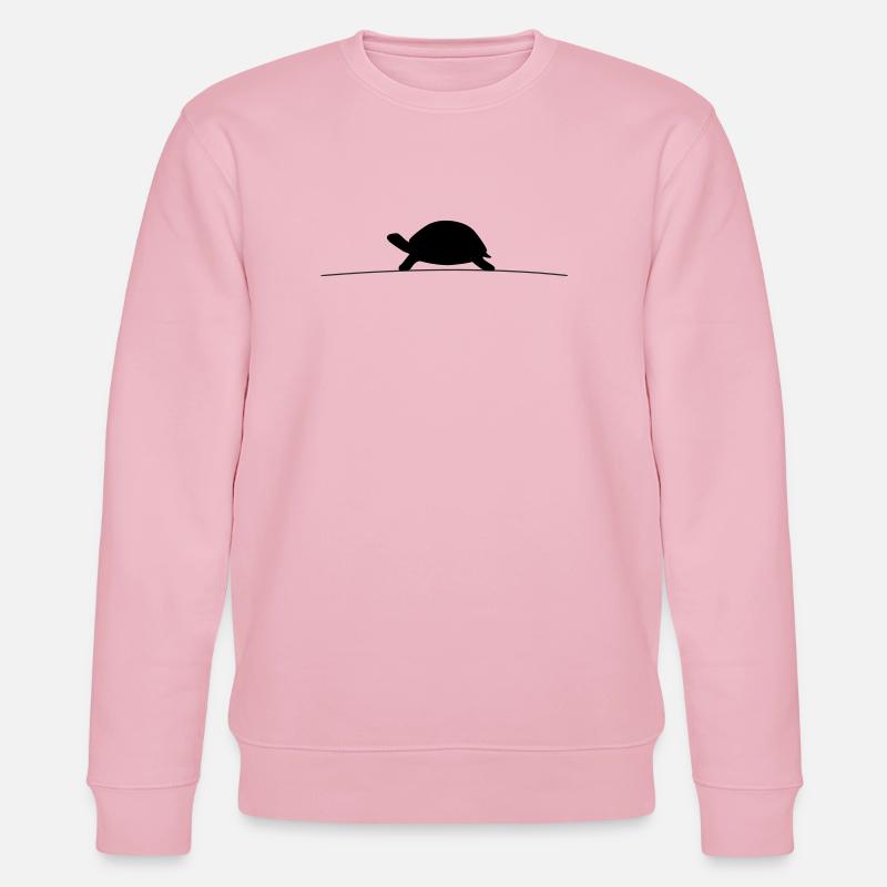 Turtle Silhouette - Stanley/Stella CHANGER Unisex Organic Sweatshirt - cotton pink