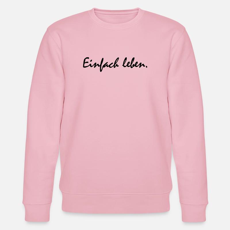 Einfach leben! - Stanley/Stella Unisex Bio-Sweatshirt CHANGER  - Hellrosa