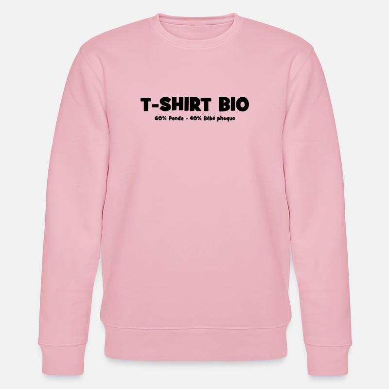 Bio Parodie Conservation Animale - Sweat bio CHANGER Stanley/Stella Unisexe - rose pâle