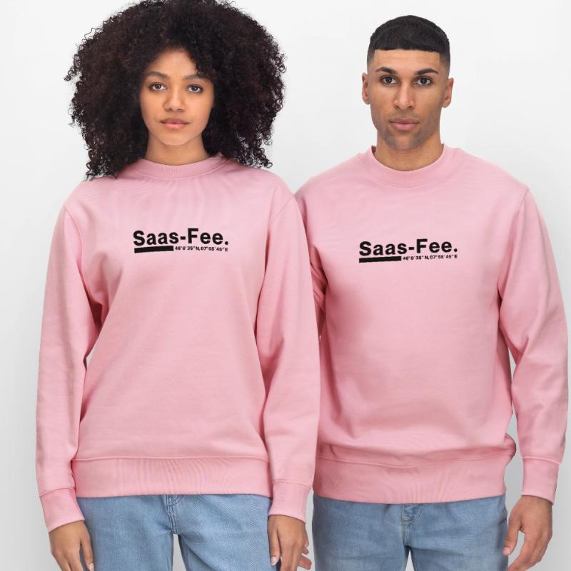 Saas-Fee coordinates Valais Switzerland Stanley/Stella CHANGER Unisex Organic Sweatshirt