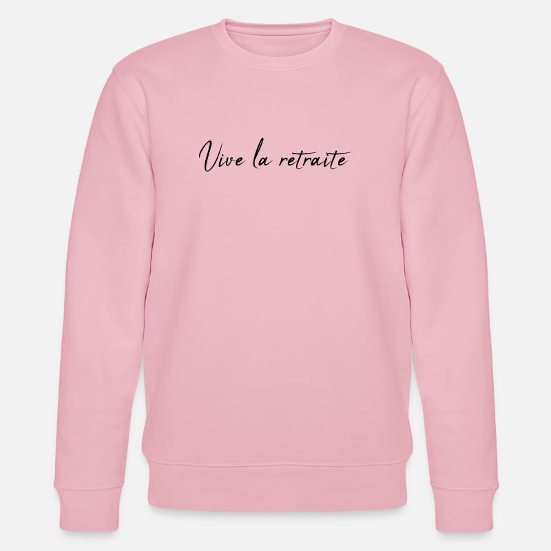 RETRAITE. COLLEGUE. RETRAITE. RETRAITEE. RETRAITE. - Sweat bio CHANGER Stanley/Stella Unisexe - rose pâle