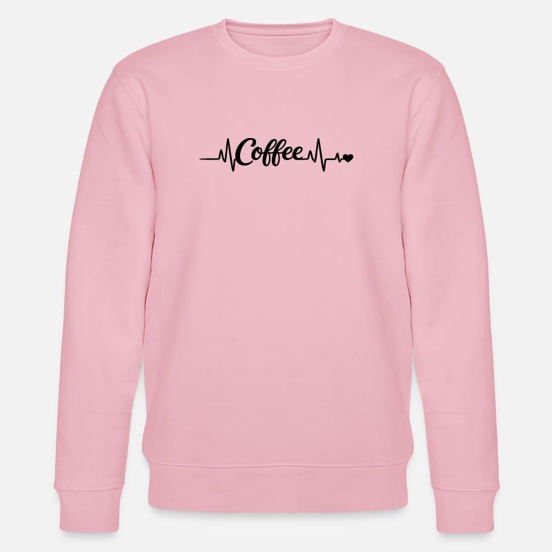 Le café te rend heureux - Sweat bio CHANGER Stanley/Stella Unisexe - rose pâle