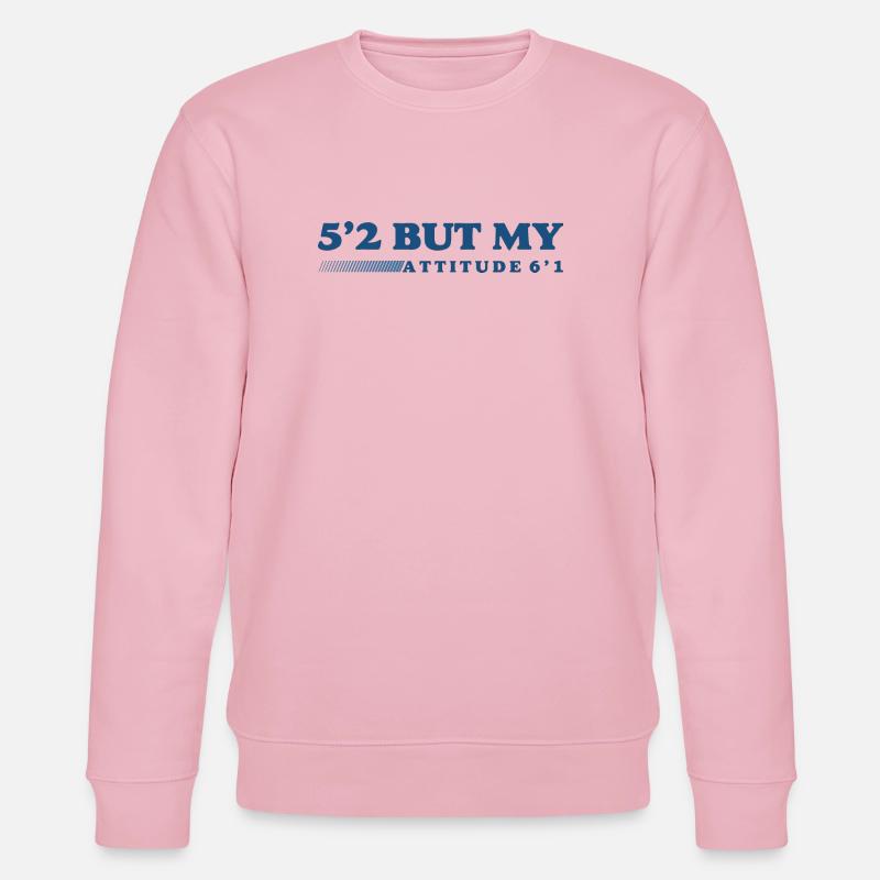 Körpergröße: Klein, aber heftig - Stanley/Stella Unisex Bio-Sweatshirt CHANGER  - Hellrosa
