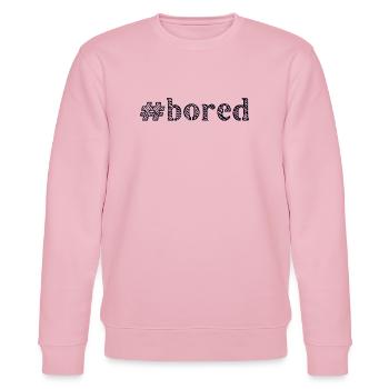 langweilig bored - Stanley/Stella Unisex Bio-Sweatshirt CHANGER  - Hellrosa - Vorne - Jaron (178cm) & Liana (172cm)
