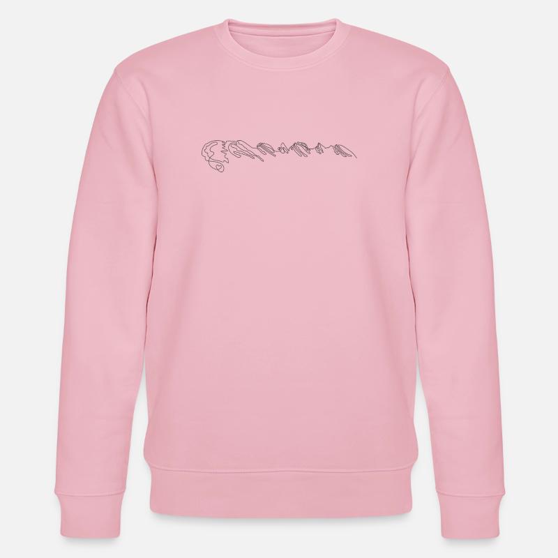 v75504-churfirsten3d-gross - Stanley/Stella Unisex Bio-Sweatshirt CHANGER  - Hellrosa