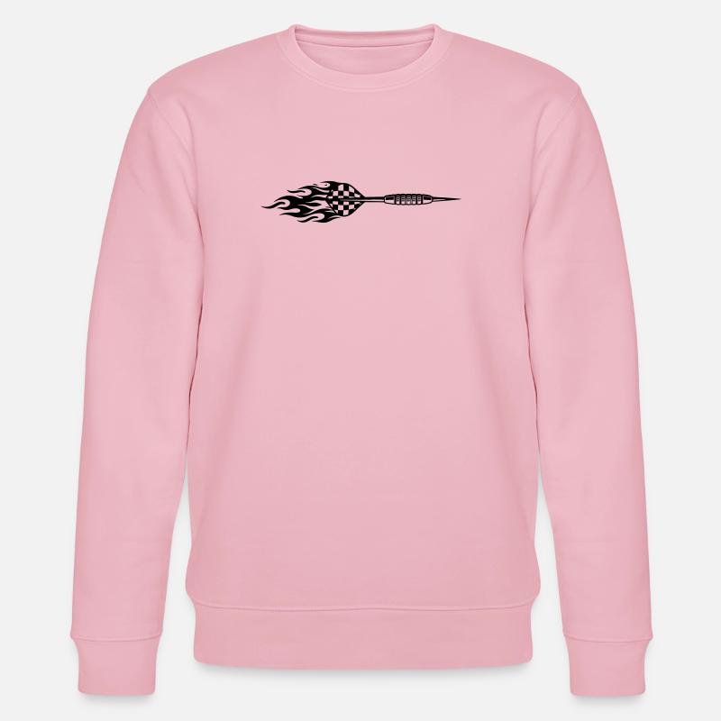 Dartpfeil Symbol Feuer - Stanley/Stella Unisex Bio-Sweatshirt CHANGER  - Hellrosa