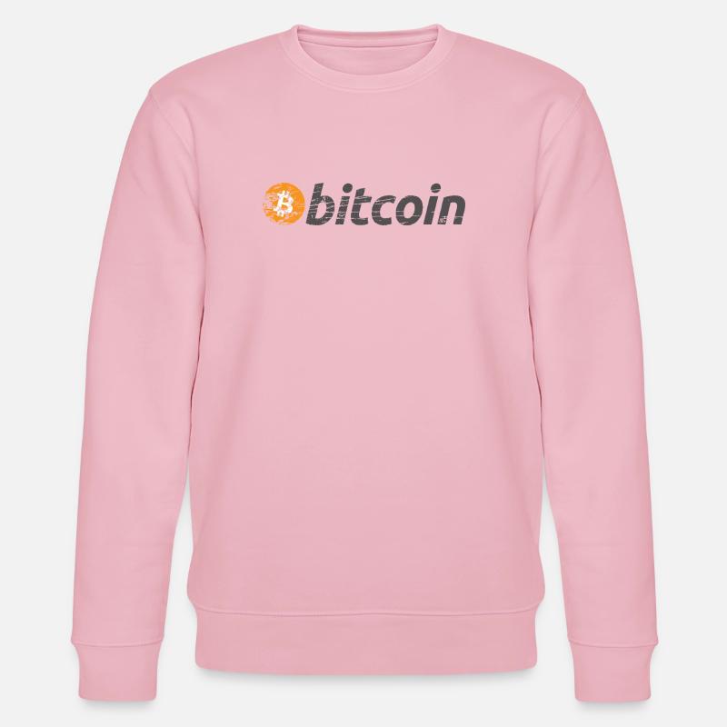 Bitcoin Logo Original BTC - Sweat bio CHANGER Stanley/Stella Unisexe - rose pâle