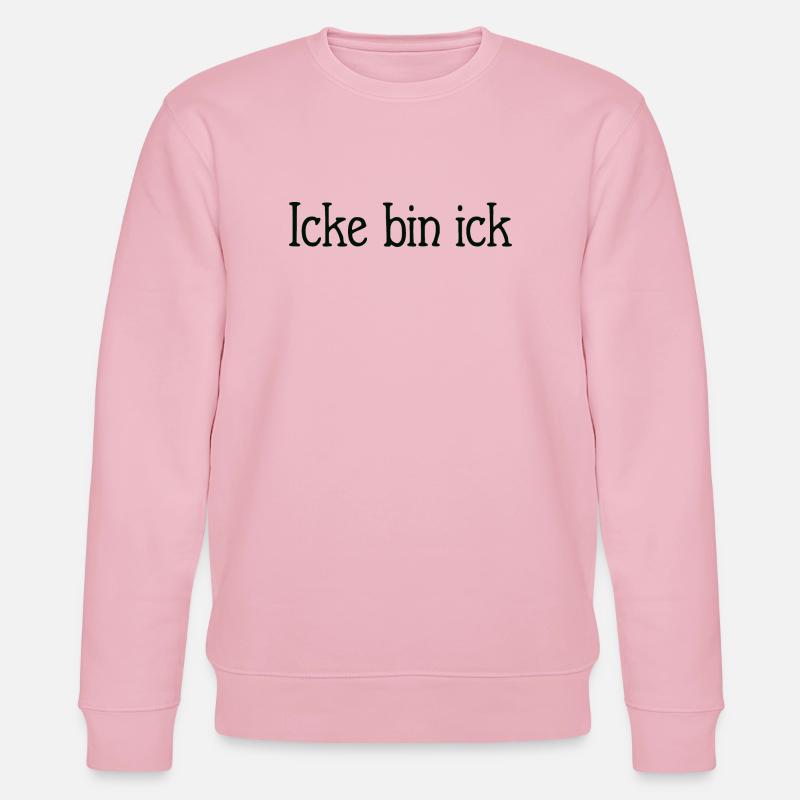 Icke bin ick Berlin - Sweat bio CHANGER Stanley/Stella Unisexe - rose pâle