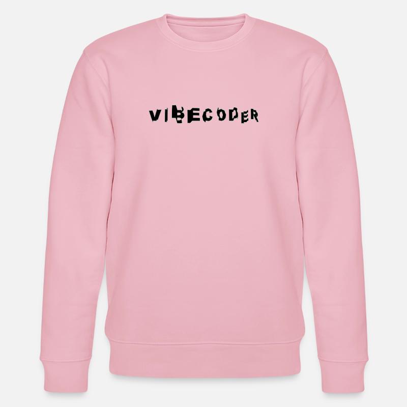 VibeCoder Glitch Neon - Stanley/Stella CHANGER Unisex Organic Sweatshirt - cotton pink