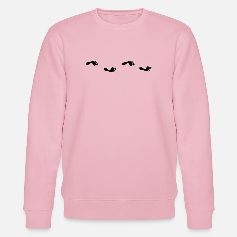 Empreintes de pas - Sweat bio CHANGER Stanley/Stella Unisexe - rose pâle