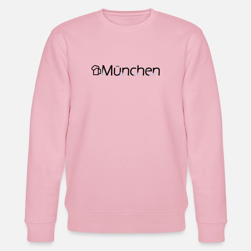 Farbexplosion Tuschezeichnung - Stanley/Stella Unisex Bio-Sweatshirt CHANGER  - Hellrosa