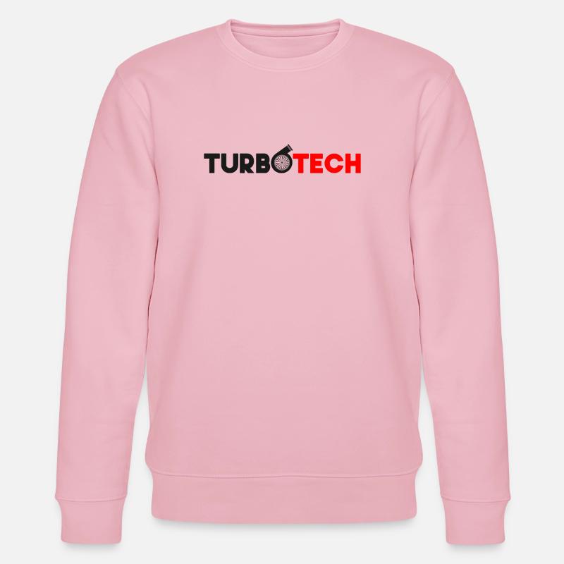 Turbotech - Turbocompresseur rouge et noir - Sweat bio CHANGER Stanley/Stella Unisexe - rose pâle