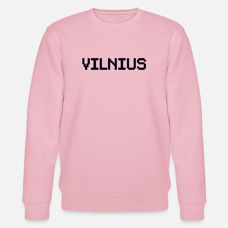 VILNIUS Lithuania Litauen - Stanley/Stella Unisex Bio-Sweatshirt CHANGER  - Hellrosa