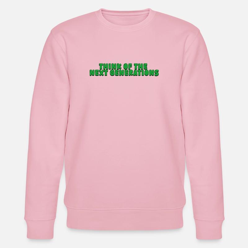 Pensez aux prochaines générations - Sweat bio CHANGER Stanley/Stella Unisexe - rose pâle