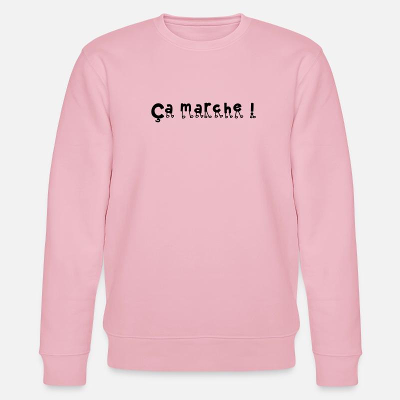 Ça marche ! - Sweat bio CHANGER Stanley/Stella Unisexe - rose pâle