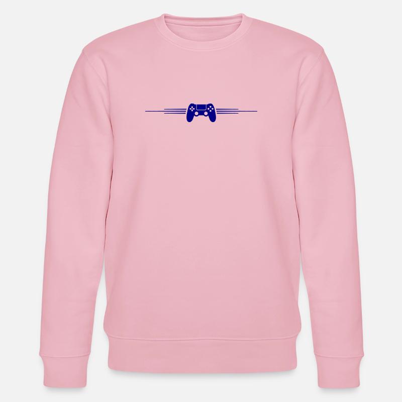 Gamepad Controller - Stanley/Stella CHANGER Unisex Organic Sweatshirt - cotton pink