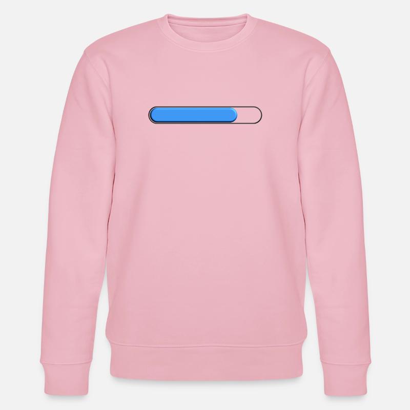 Average gauge Blue (three quarters) - Stanley/Stella CHANGER Unisex Organic Sweatshirt - cotton pink