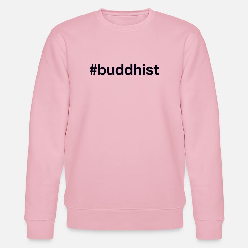 Buddhist Buddhism Buddhismus - Stanley/Stella Unisex Bio-Sweatshirt CHANGER  - Hellrosa
