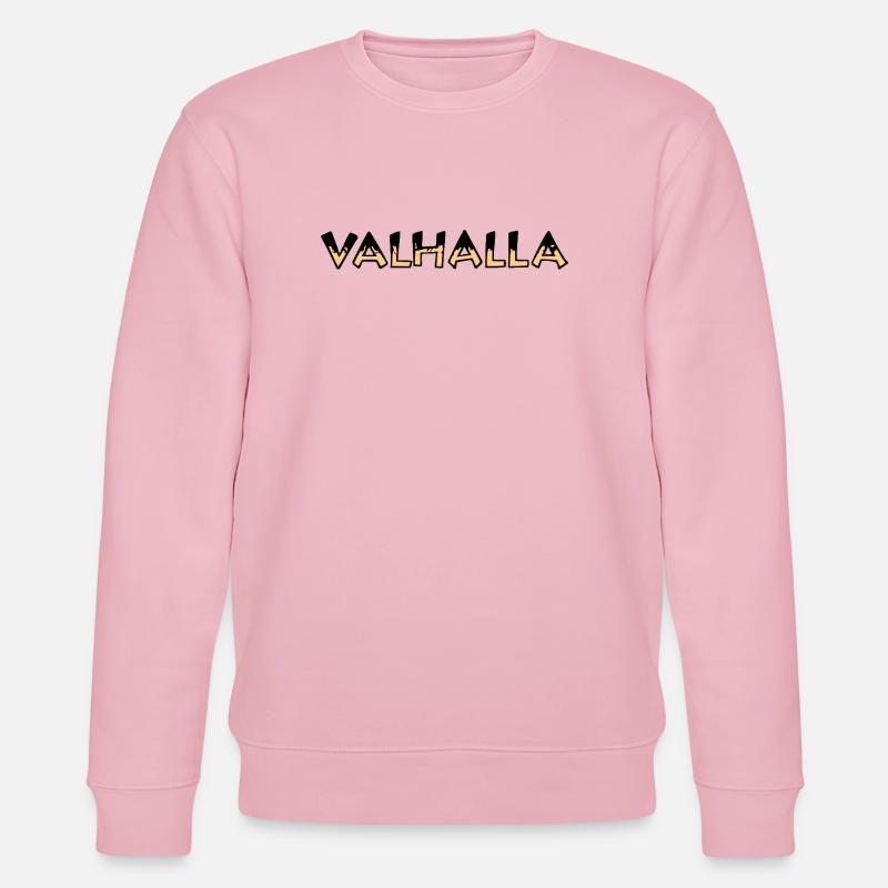 Valhalla Rune Gelb und Schwarz - Stanley/Stella Unisex Bio-Sweatshirt CHANGER  - Hellrosa