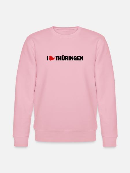 I love Thüringen - Stanley/Stella Unisex Bio-Sweatshirt CHANGER  - Hellrosa