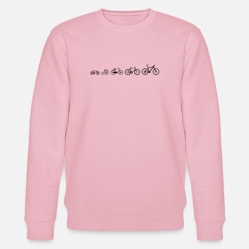 Cycling evolution - Stanley/Stella CHANGER Unisex Organic Sweatshirt - cotton pink
