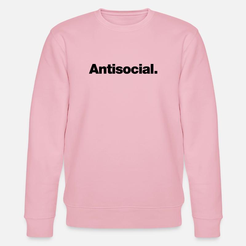 Antisocial - Stanley/Stella CHANGER Unisex Organic Sweatshirt - cotton pink
