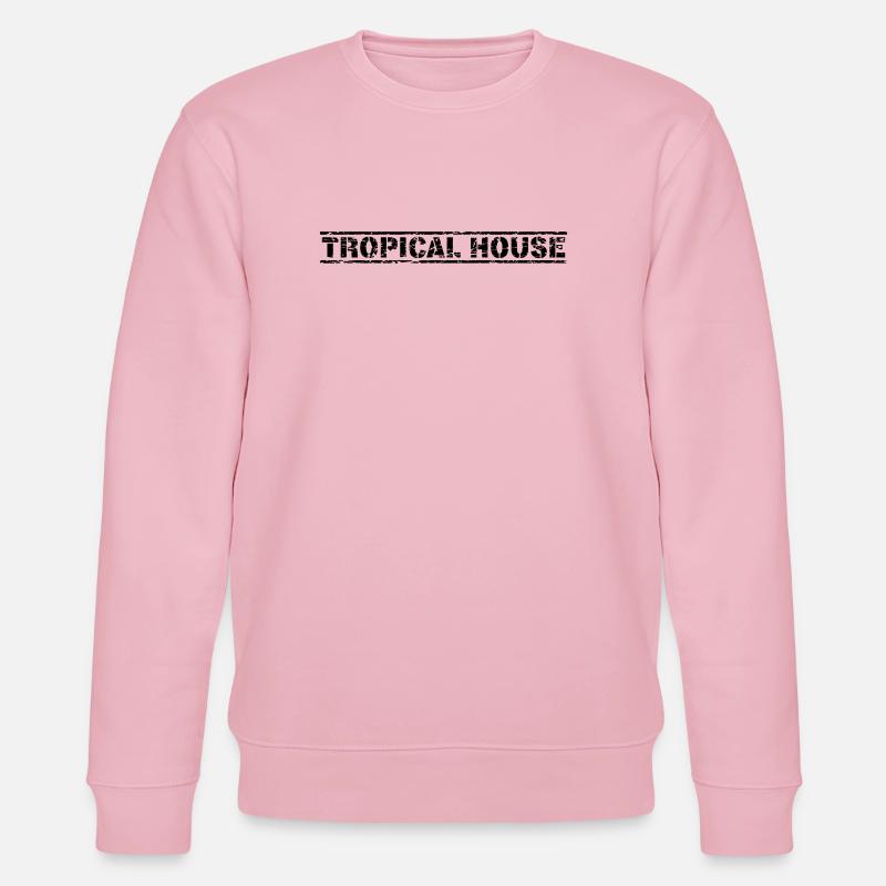 Tropical House - Stanley/Stella Unisex Bio-Sweatshirt CHANGER  - Hellrosa