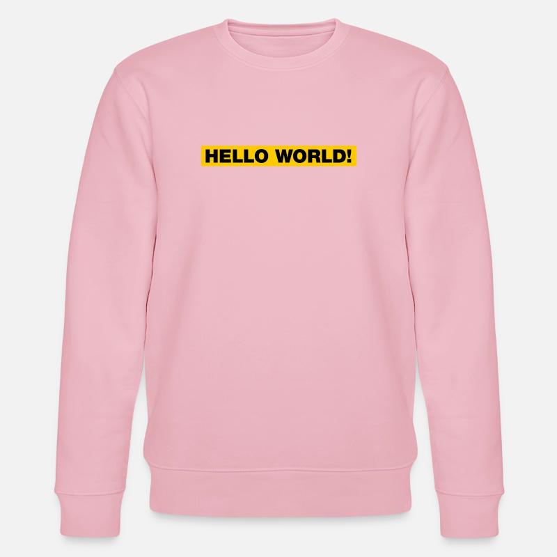 Hello World! - Stanley/Stella Unisex Bio-Sweatshirt CHANGER  - Hellrosa