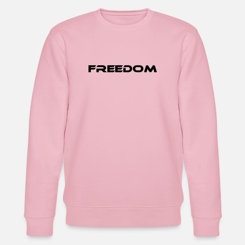 freedom schriftzug - Stanley/Stella Unisex Bio-Sweatshirt CHANGER  - Hellrosa