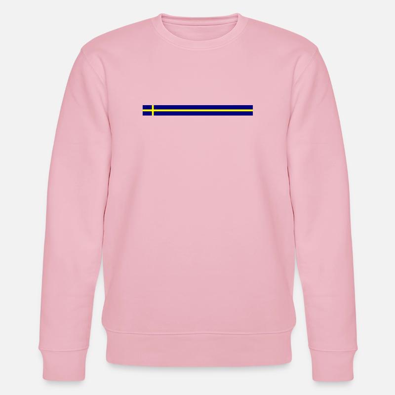 Icône du drapeau suédois - Sweat bio CHANGER Stanley/Stella Unisexe - rose pâle
