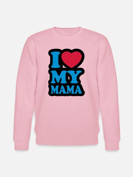 I love my mama - J'aime ma maman - Sweat bio CHANGER Stanley/Stella Unisexe - rose pâle