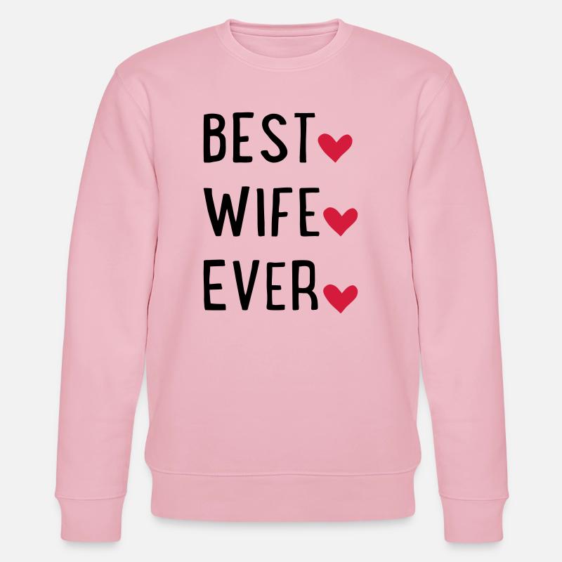 Ehefrau - Stanley/Stella Unisex Bio-Sweatshirt CHANGER  - Hellrosa