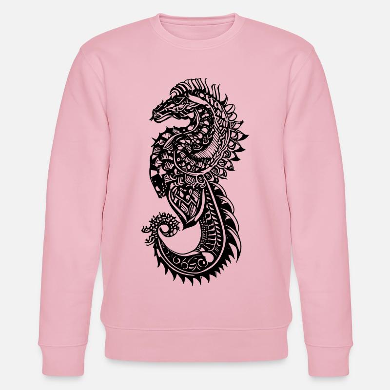 Seepferdchen Tattoo - Stanley/Stella Unisex Bio-Sweatshirt CHANGER  - Hellrosa