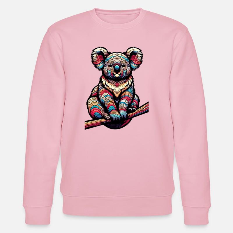 Koala - Sweat bio CHANGER Stanley/Stella Unisexe - rose pâle