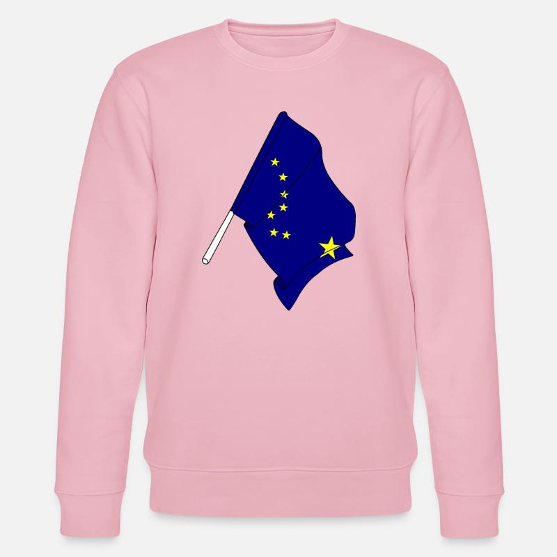 Flagge Alaska - Stanley/Stella Unisex Bio-Sweatshirt CHANGER  - Hellrosa