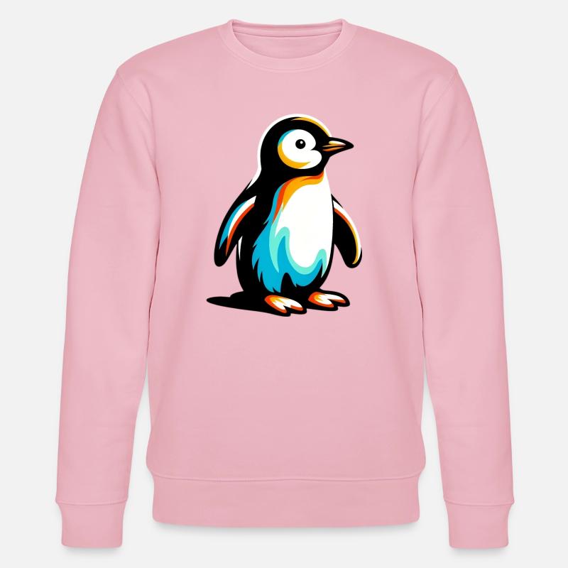 Pinguin - Stanley/Stella Unisex Bio-Sweatshirt CHANGER  - Hellrosa