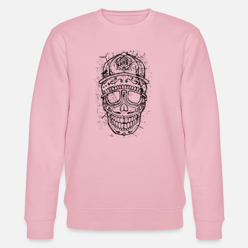Cool Skull – Bold Distressed Tattoo Style - Stanley/Stella Unisex Bio-Sweatshirt CHANGER  - Hellrosa