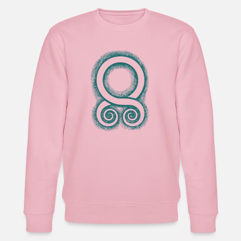 La croix de troll : un symbole de protection - Sweat bio CHANGER Stanley/Stella Unisexe - rose pâle