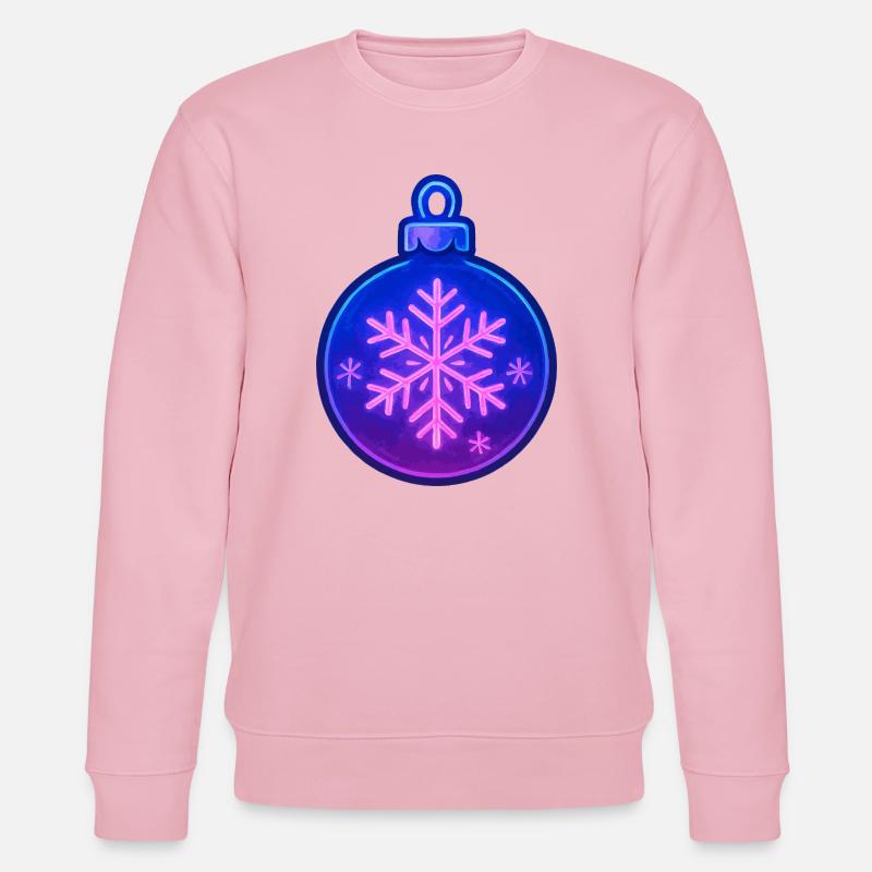 Weihnachtskugel Ornament - Stanley/Stella Unisex Bio-Sweatshirt CHANGER  - Hellrosa