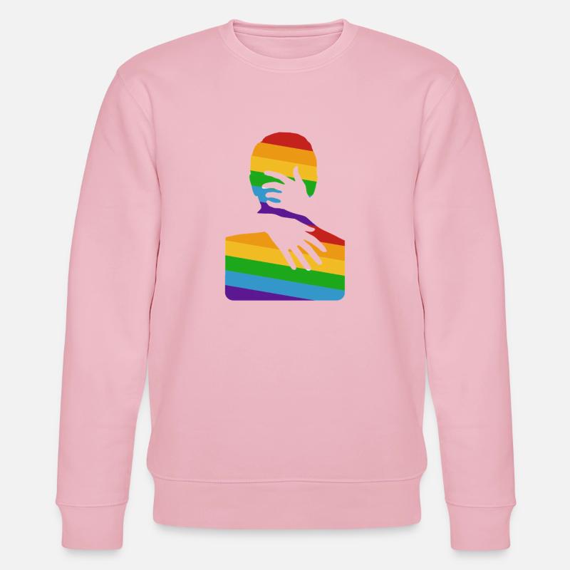 Umarme mich - Stanley/Stella Unisex Bio-Sweatshirt CHANGER  - Hellrosa