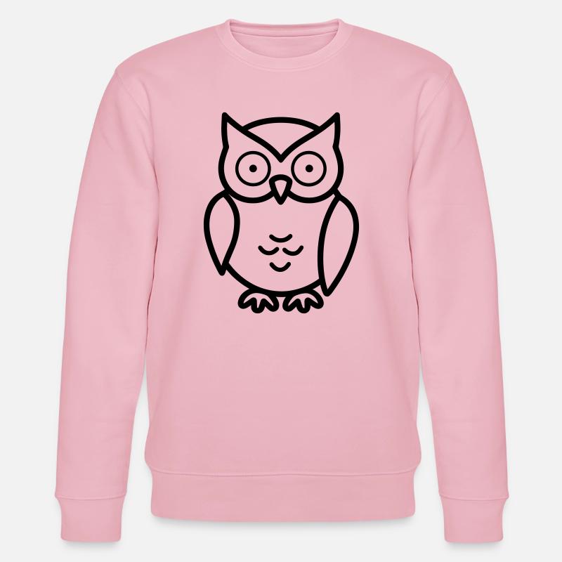 Eule - Stanley/Stella Unisex Bio-Sweatshirt CHANGER  - Hellrosa