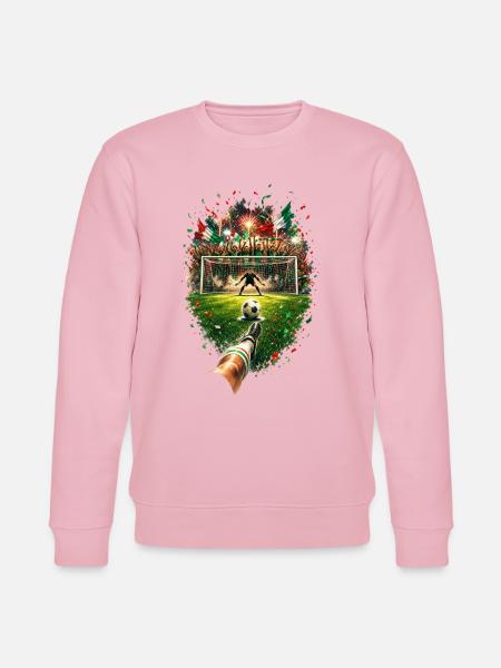 Italienischer Torjubel im Stadion - Stanley/Stella Unisex Bio-Sweatshirt CHANGER - Hellrosa