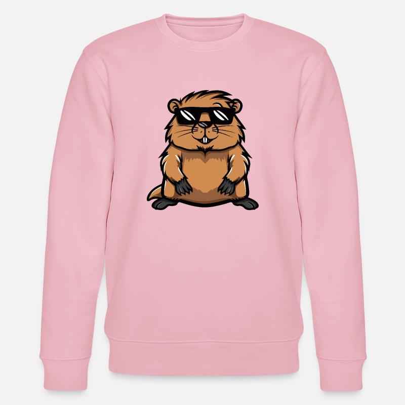 Beaver Cool BD - Sweat bio CHANGER Stanley/Stella Unisexe - rose pâle