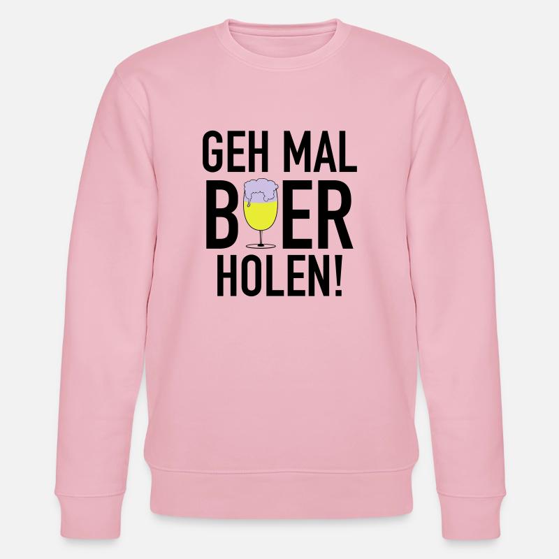 Bier holen 3c - Stanley/Stella Unisex Bio-Sweatshirt CHANGER  - Hellrosa